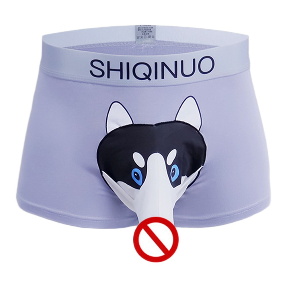 メンズ 3D ポーチ ボクサー ショーツ かわいい犬柄のソフ - Pouch Boxer Pouch のレビューと価格