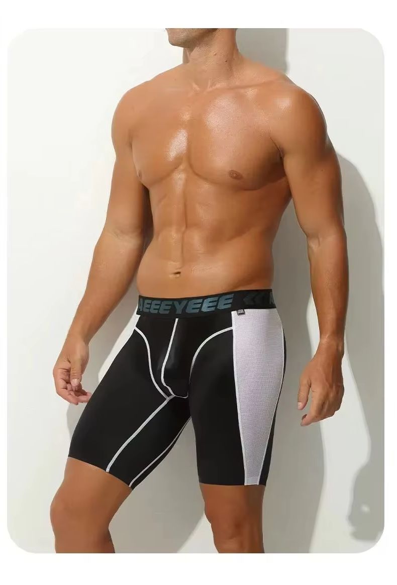 メンズ下着ボクサー超薄型アイスシルクローウエストユースメッシ - Mesh Sport Boxer のレビューと価格