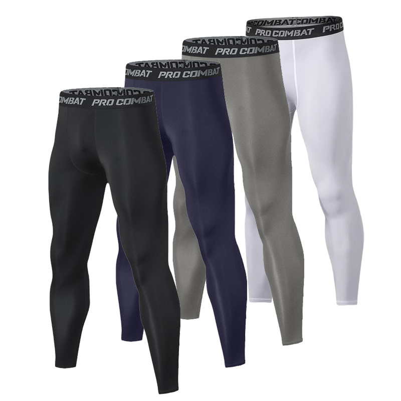 1 個メンズソリッドカラー圧縮タイツ - 通気性速乾性、高弾 - Compression Long Pant のレビューと価格