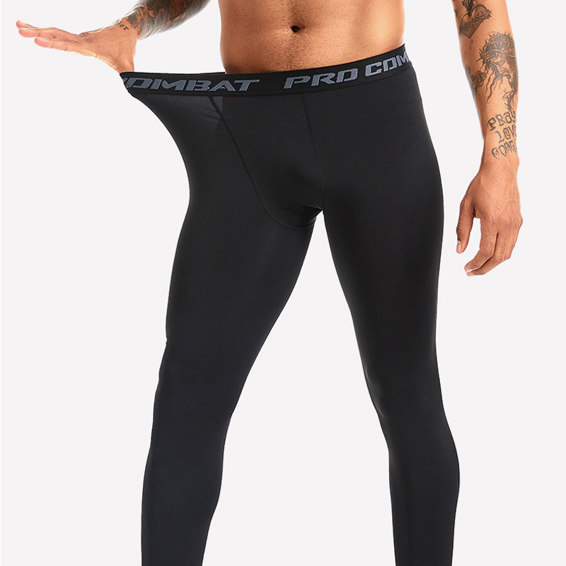 1 個メンズソリッドカラー圧縮タイツ - 通気性速乾性、高弾 - Compression Long Pant のレビューと価格