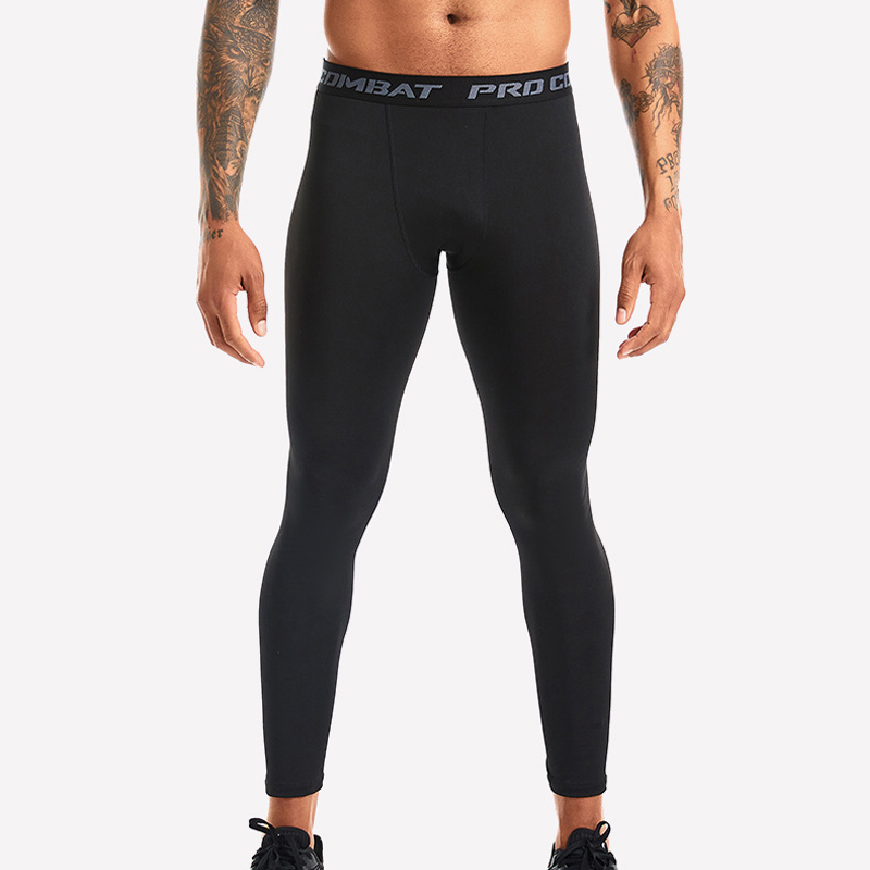 1 個メンズソリッドカラー圧縮タイツ - 通気性速乾性、高弾 - Compression Long Pant のレビューと価格