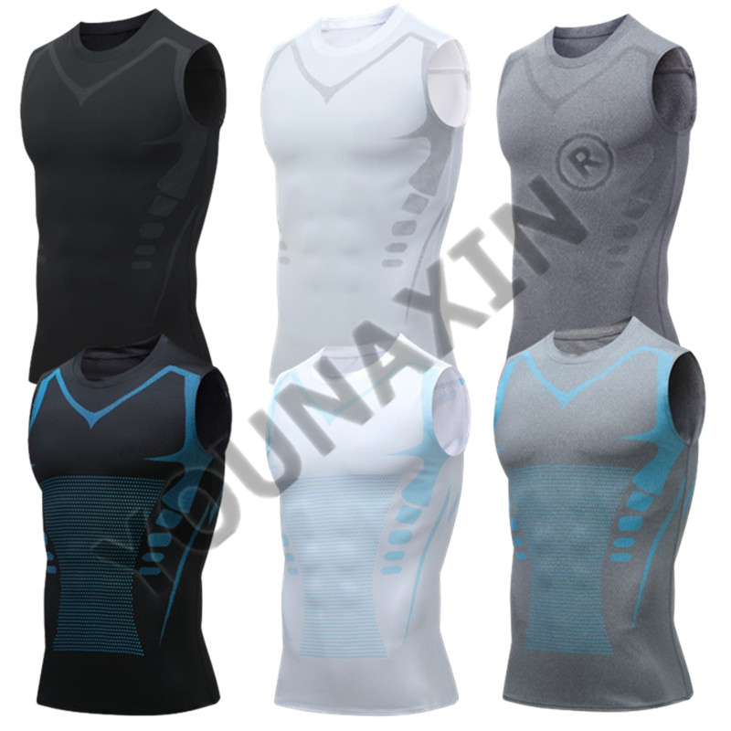 3 枚セット メンズ ノースリーブ Tシャツ ベースレイヤー - T Shirt Tight Fit のレビューと価格