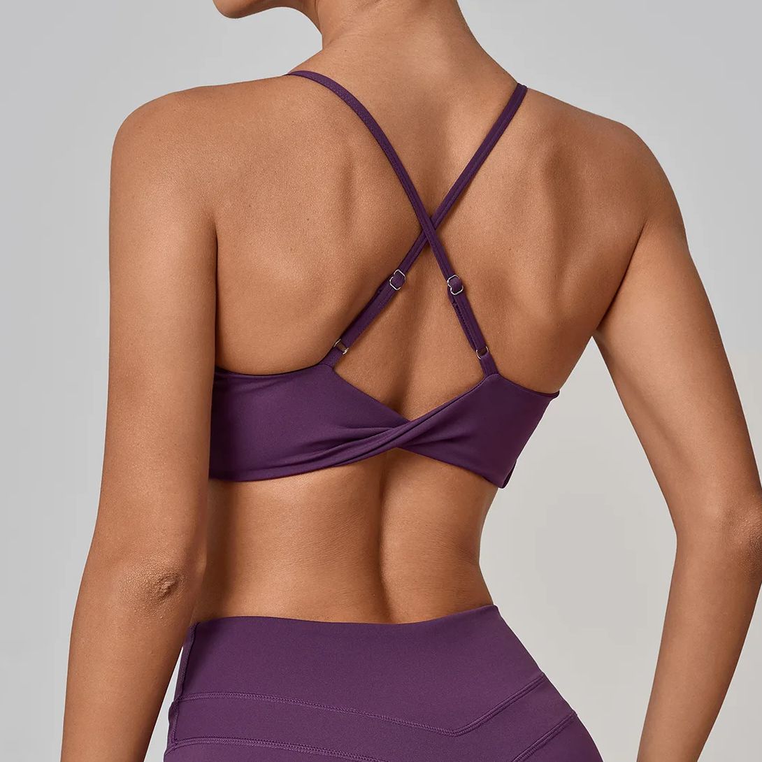 スポーツブラ女性フィットネスブラジャーホルタースポーツ下着裸 - Quick Dry Underwear のレビューと価格
